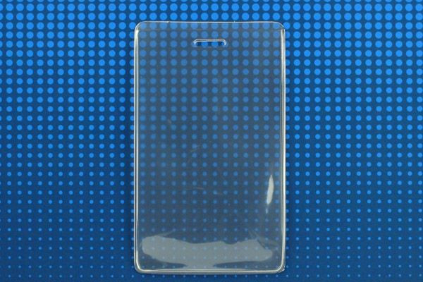 Clear Vinyl Vertical S-Series Anti-Print Transfer Proximity Card Holder, 2.3" x 4.25" - Pack of 100