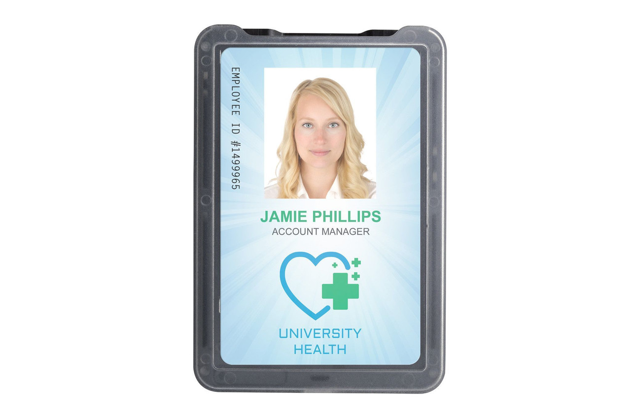 Pack of 50 - B-Holder 3-Card Rigid Plastic Vertical Holder