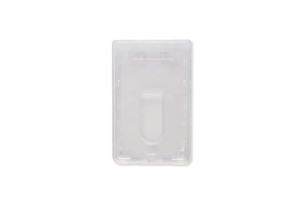 Pack of 50 - Premium Frosted Vertical Top-Load Card Holder 2.13" x 3.38" TAA Compliant