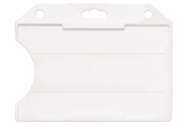 Pack of 50 - Frosted Rigid Plastic Horizontal Open-Face Card Holder 3.56" x 2.68"