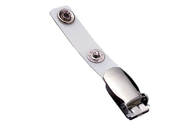 Pack of 100 - Reinforced Vinyl Strap Clip with NPS Suspender Clip
