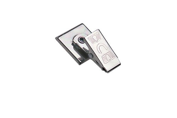 Pack of 100 - Pressure-Sensitive Nickel-Plated Clip with Embossed U Bulldog Clip 1"