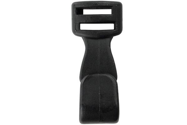 Pack of 5000 - 3/8" Wide Black Plastic Lanyard Hook