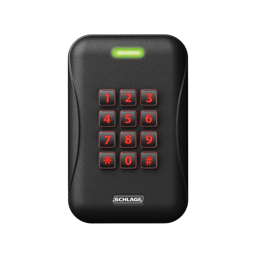 Schlage MTK15-485 Access Control Multi-Technology Reader Single Gang Wall Mount with Keypad
