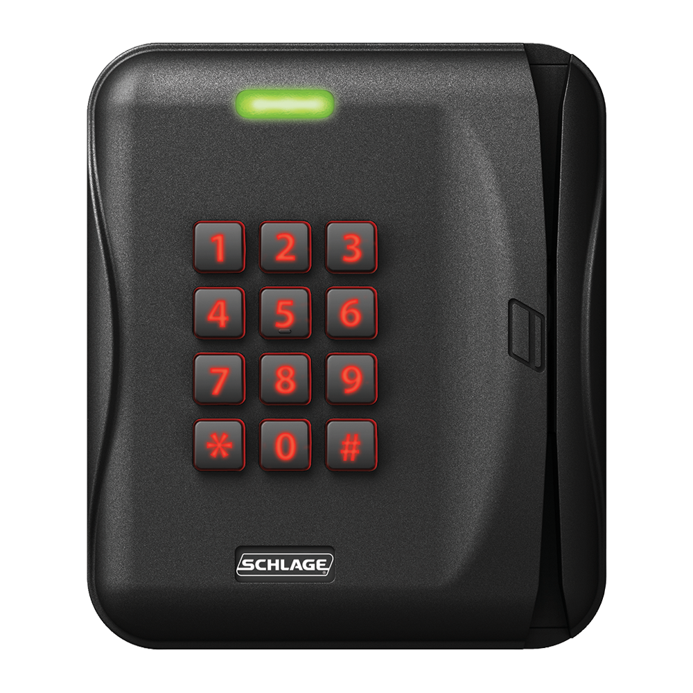 Schlage MTMSK15-485 Access Control Multi-Technology Magnetic Stripe Reader Single Gang Wall Mount with Keypad