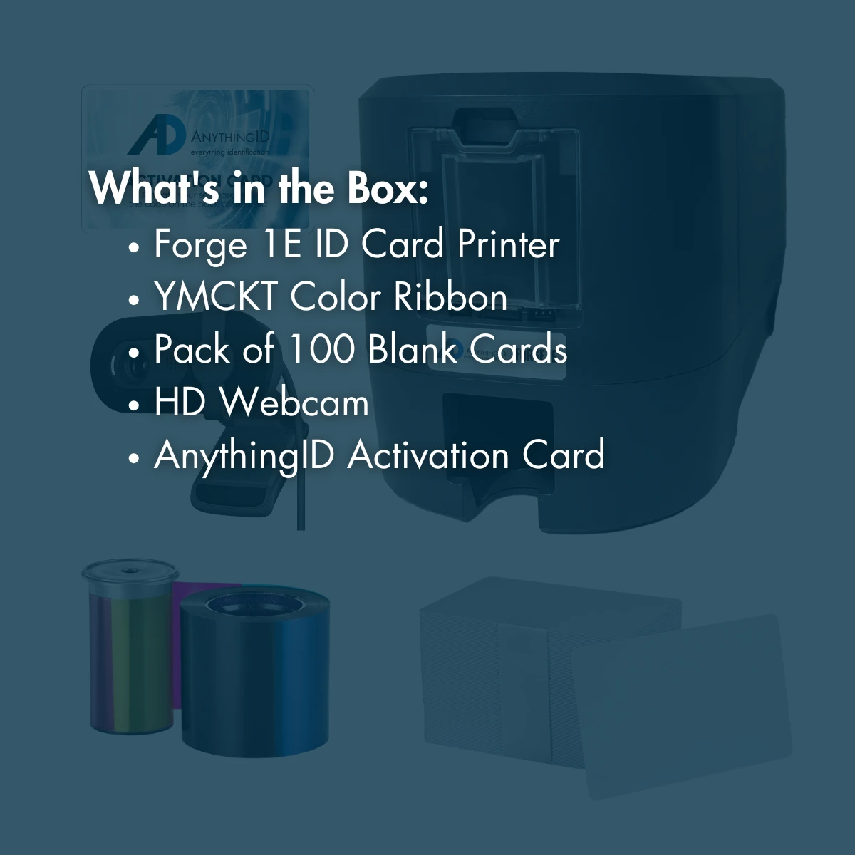 AnythingID FORGE 1E Duplex ID Card Printer System