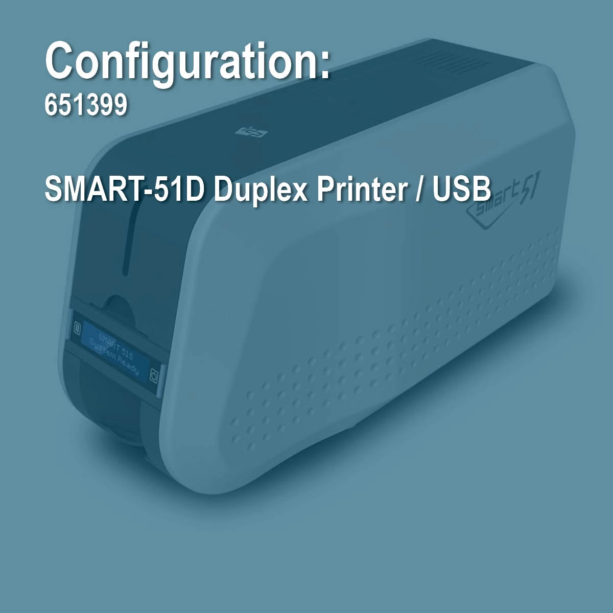 IDP 651399 SMART-51D (Base Model) Duplex ID Card Printer