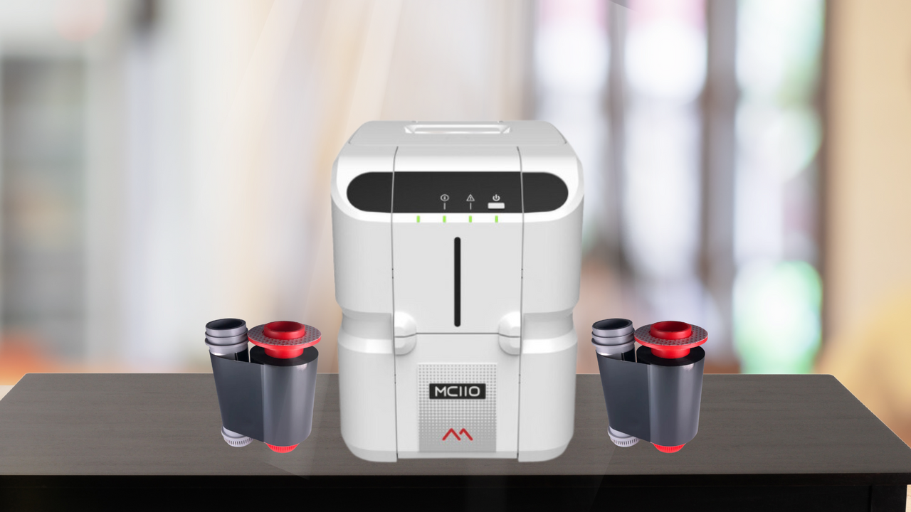 How to Change a Ribbon on the Matica MC110 ID Card Printer How to Change a Ribbon on the Matica MC110 ID Card Printer