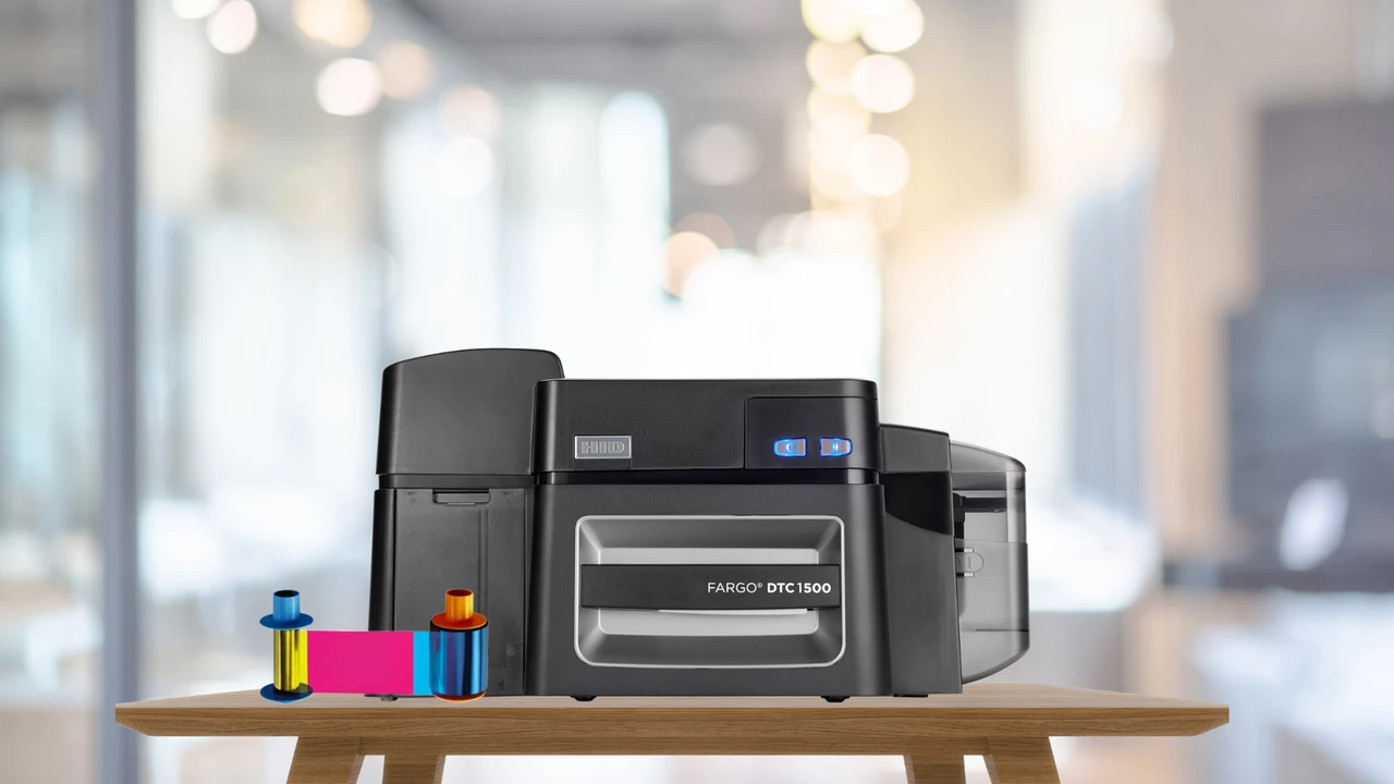 How to Install a Ribbon and Cards on an HID FARGO DTC1500 ID Card Printer