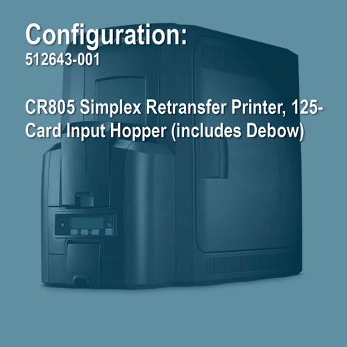 Entrust 512643-001 Artista CR805 Simplex Retransfer ID Card Printer