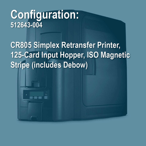 Entrust 512643-004 Artista CR805 Simplex Retransfer ID Card Printer