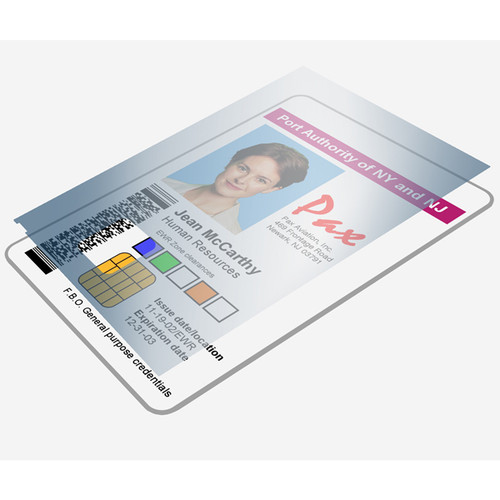 Zebra 800084-913 1 mil Clear Top Laminate w/ Smart Card Window