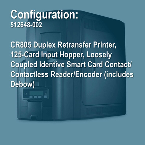 Entrust 512648-002 Artista CR805 Duplex Retransfer ID Card Printer