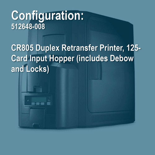 Entrust 512648-008 Artista CR805 Duplex Retransfer ID Card Printer