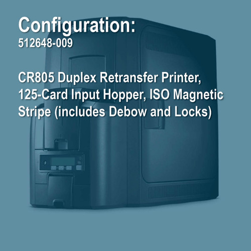 Entrust 512648-009 Artista CR805 Duplex Retransfer ID Card Printer