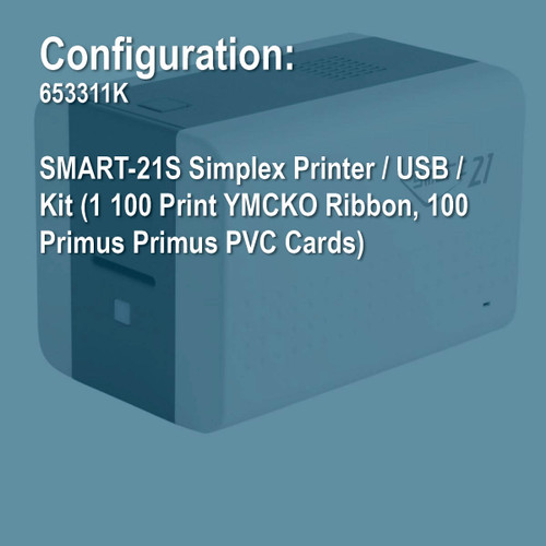 IDP 653311K SMART-21 Simplex ID Card Printer Kit