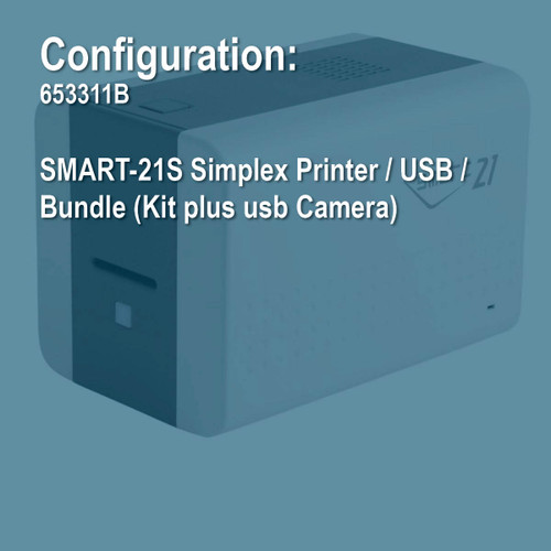IDP 653311B SMART-21 Simplex ID Card Printer Bundle