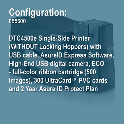 Fargo 055600 DTC4500e Simplex ID Card Printer System