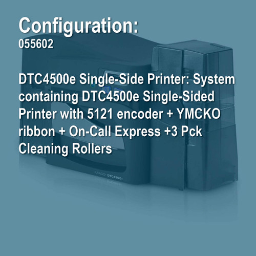 Fargo 055602 DTC4500e Simplex ID Card Printer System
