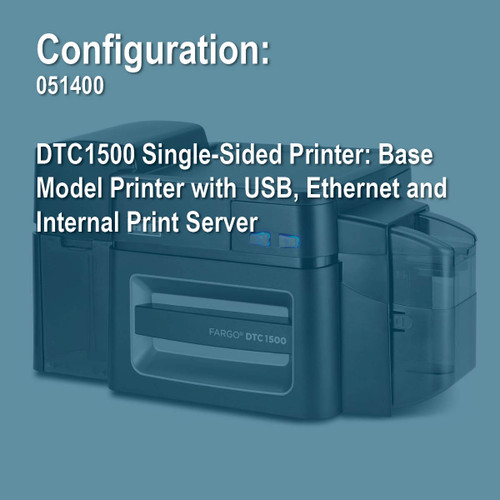 Fargo 051400 DTC1500 Simplex ID Card Printer