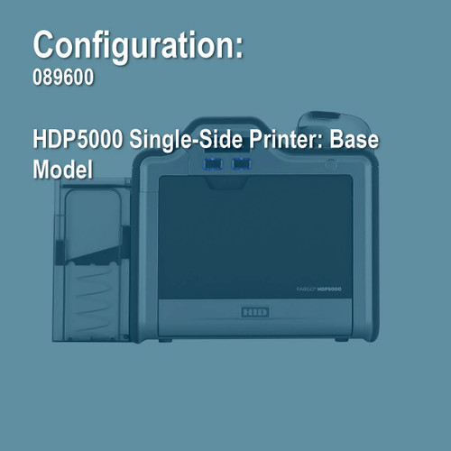 Fargo 089600 HDP5000 Simplex Retransfer ID Card Printer
