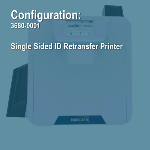 Magicard 3680-0001 Ultima Uno Simplex Retransfer ID Card Printer