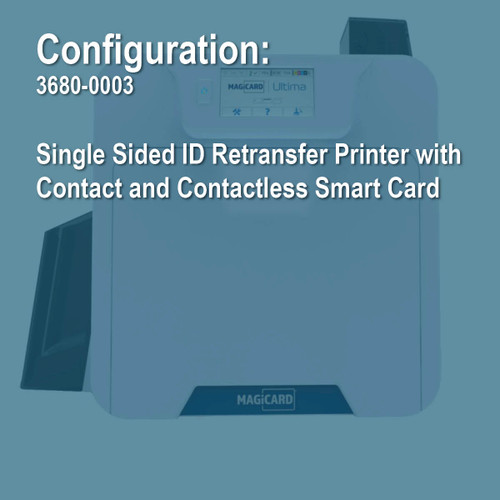 Magicard 3680-0003 Ultima Smart Simplex Retransfer ID Card Printer