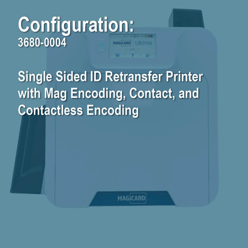 Magicard 3680-0004 Ultima Mag Smart Simplex Retransfer ID Card Printer