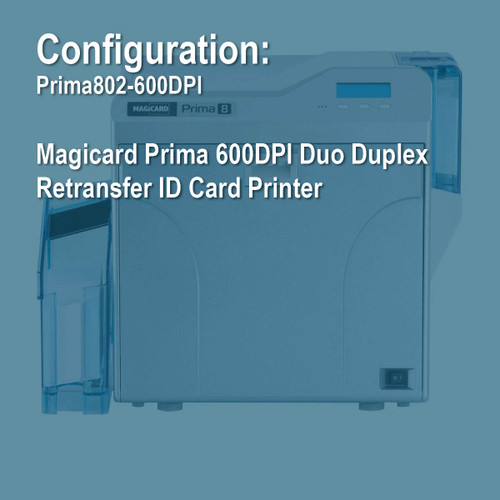 Magicard Prima802-600DPI Prima 600DPI Duo Duplex Retransfer ID Card Printer