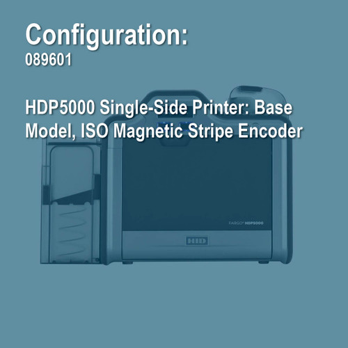 Fargo 089601 HDP5000 Simplex Retransfer ID Card Printer