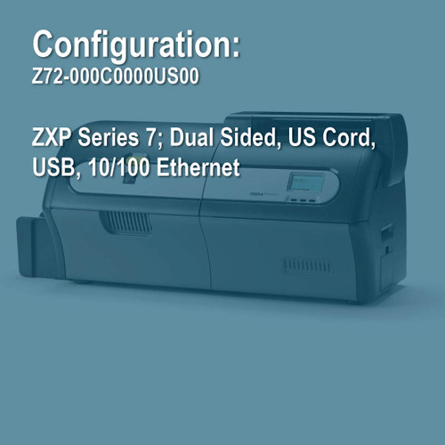 Zebra Z72-000C0000US00 ZXP7 Duplex ID Card Printer