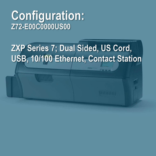Zebra Z72-E00C0000US00 ZXP7 Duplex ID Card Printer