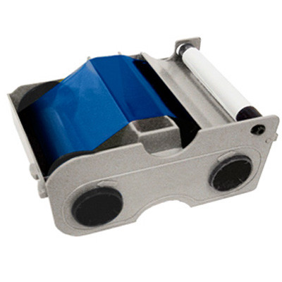 Fargo 45103 Standard Blue Monochrome Cartridge w/ Cleaning Roller