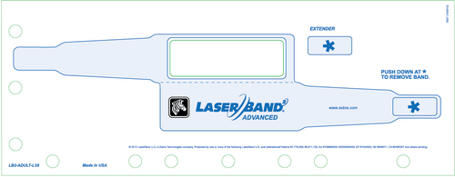LaserBand LB2-ADULT-L3S LaserBand2 Advanced Adult Wristband Sheetlets (1000 Sheetlets)