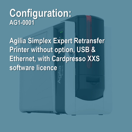 Evolis Agilia AG1-0001 Simplex Expert ID Card Printer