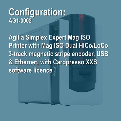 Evolis Agilia AG1-0002 Simplex Expert Mag ISO ID Card Printer