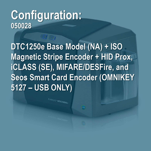 Fargo 050028 DTC1250e Simplex ID Card Printer