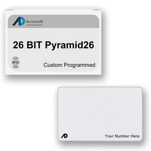 AnythingID PVC Prox Cards | 26 BIT Pyramid26 (Pack of 25)
