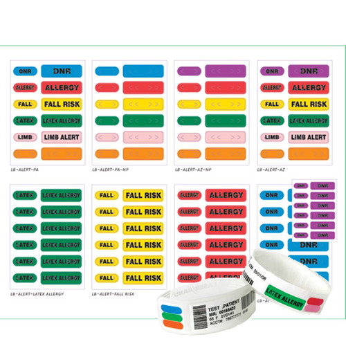 LaserBand Alert LB-ALERT Tamper and Water Resistant Precaution Labels (1000 Sheets)
