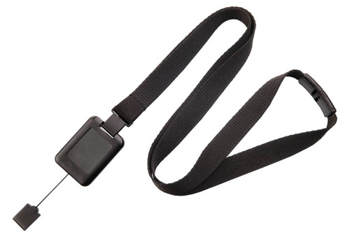 Pack of 100 - 5/8" SlimReel System Lanyard and Badge Reel Combination