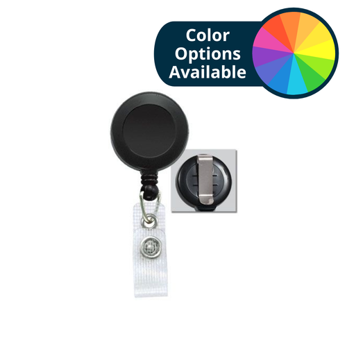 Pack of 50 - Badge Reel with Belt Clip and Durable Strap