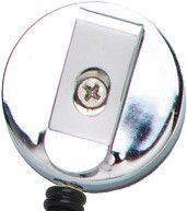 Pack of 50 - Heavy Duty Badge Reel with Steel Cord and Durable Strap