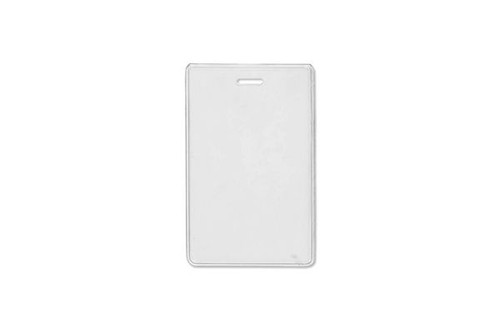 Heavy-Duty Vinyl Vertical Proximity Card Holder, 2.38" x 3.75" - Pack of 100