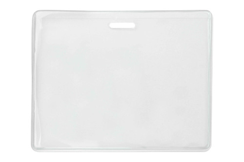 Heavy-Duty Vinyl Horizontal Proximity Card Holder, 3.6" x 2.38" - Pack of 100