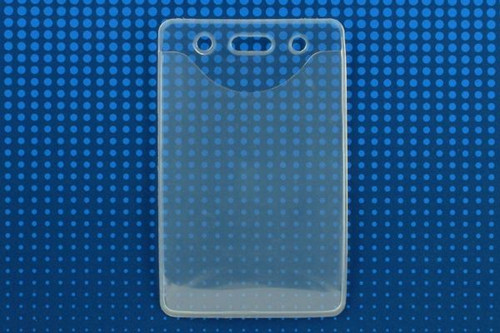 PureClear Vinyl Vertical Badge Holder, 2.38" x 3.38" - Pack of 100