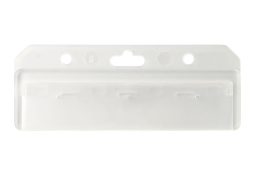 Pack of 50 - Rigid Plastic Easy Access Horizontal Badge Holder