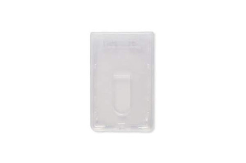 Pack of 50 - Premium Frosted Vertical Top-Load Card Holder 2.13" x 3.38" TAA Compliant