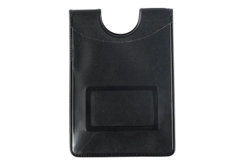 Pack of 50 - Shielded Vinyl Vertical 1-Pocket Magnetic Badge Holder with Thumb-Notch 2.35" x 3.25"