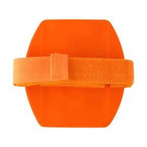 Pack of 25 - Orange Reflective Arm Band Badge Holder 2.38" x 3.38"