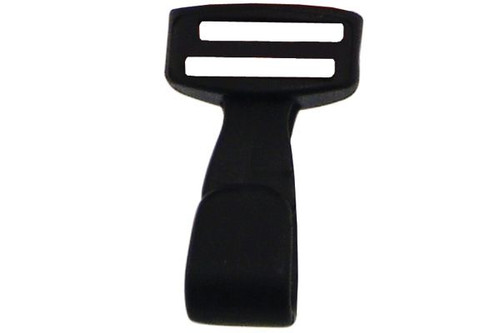 Pack of 5000 - 5/8" Wide Black Plastic Lanyard Hook